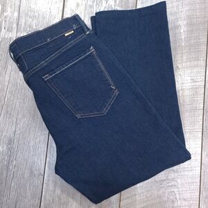 Mother High Waisted Rascal Ankle Jeans Women 32 Dark Blue Straight Leg Denim